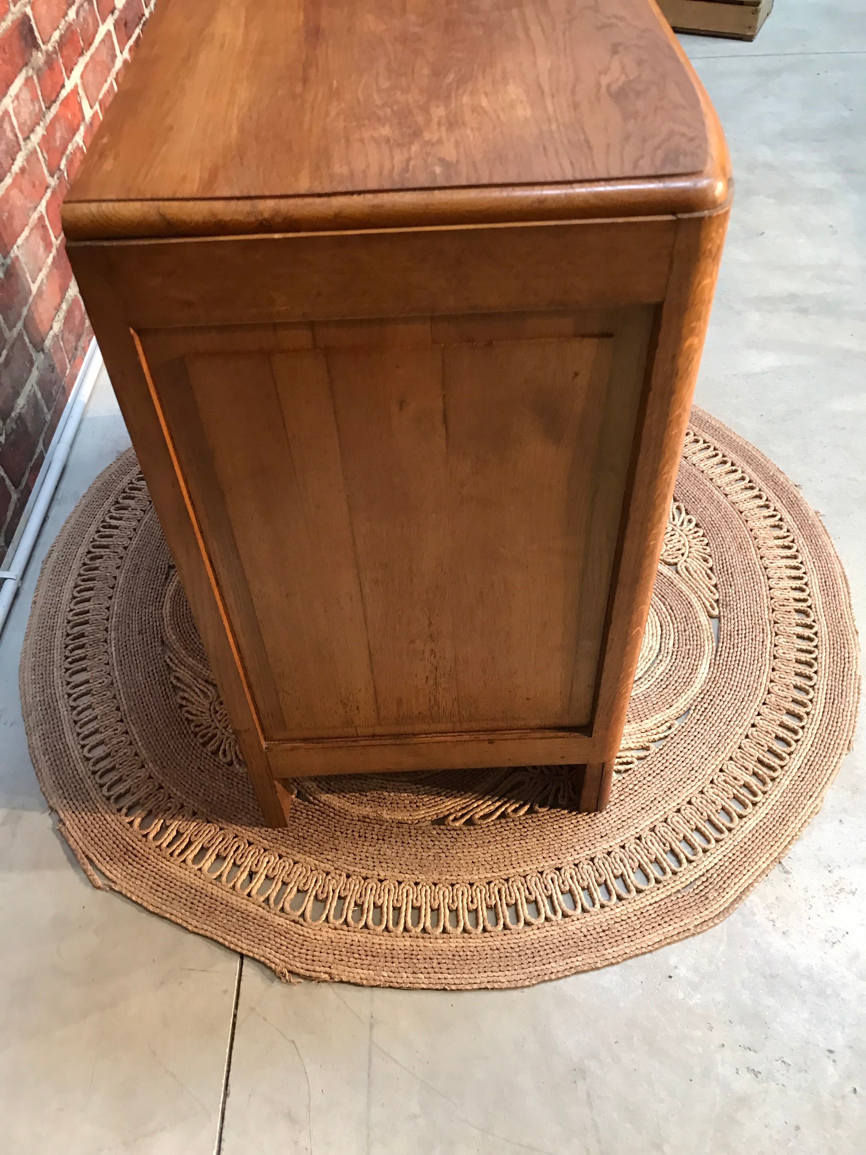 Commode 3 tiroir en bois style art nouveau
