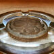 Ashtray art deco glass signed Verlys