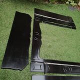 Pompadour fireplace in black marble nineteenth century.