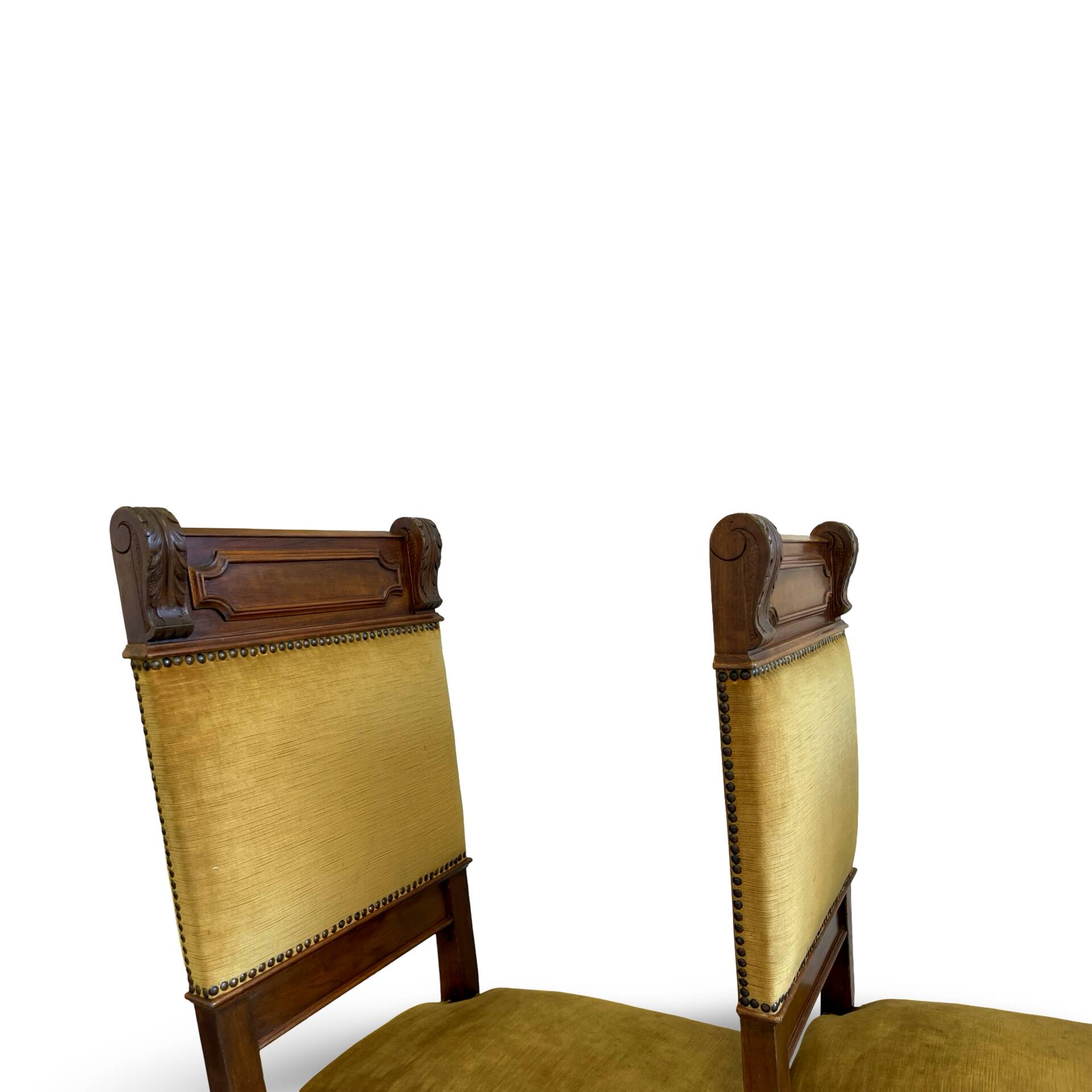 four Victorian dining chairs