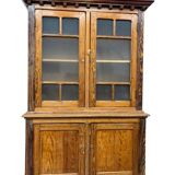 Vintage wooden display cabinet / wardrobe