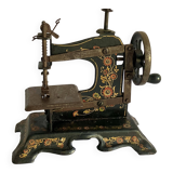 SMJ Machine à Coudre Miniature En Tôle - Jouet Ancien Enfant - Début XXe Siècle