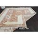 1970s Vintage Turkish Oushak Handmade Wool Cotton Brown Area Rug 166x242