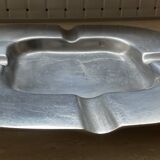 Cendrier en aluminium poli, années 50-60