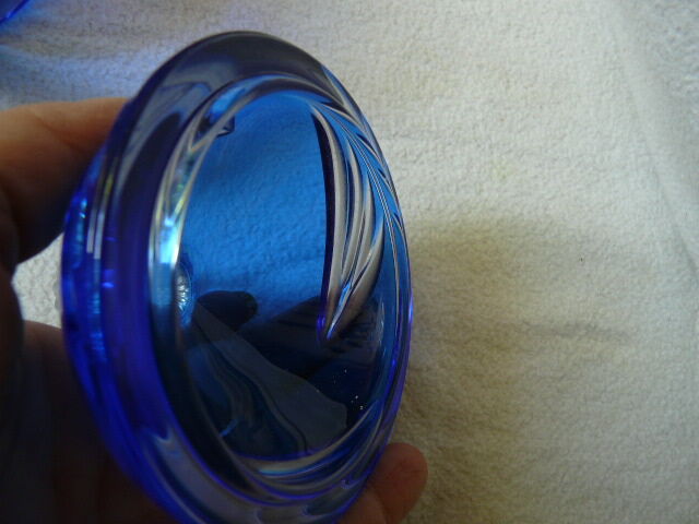 blue glass jewelry box