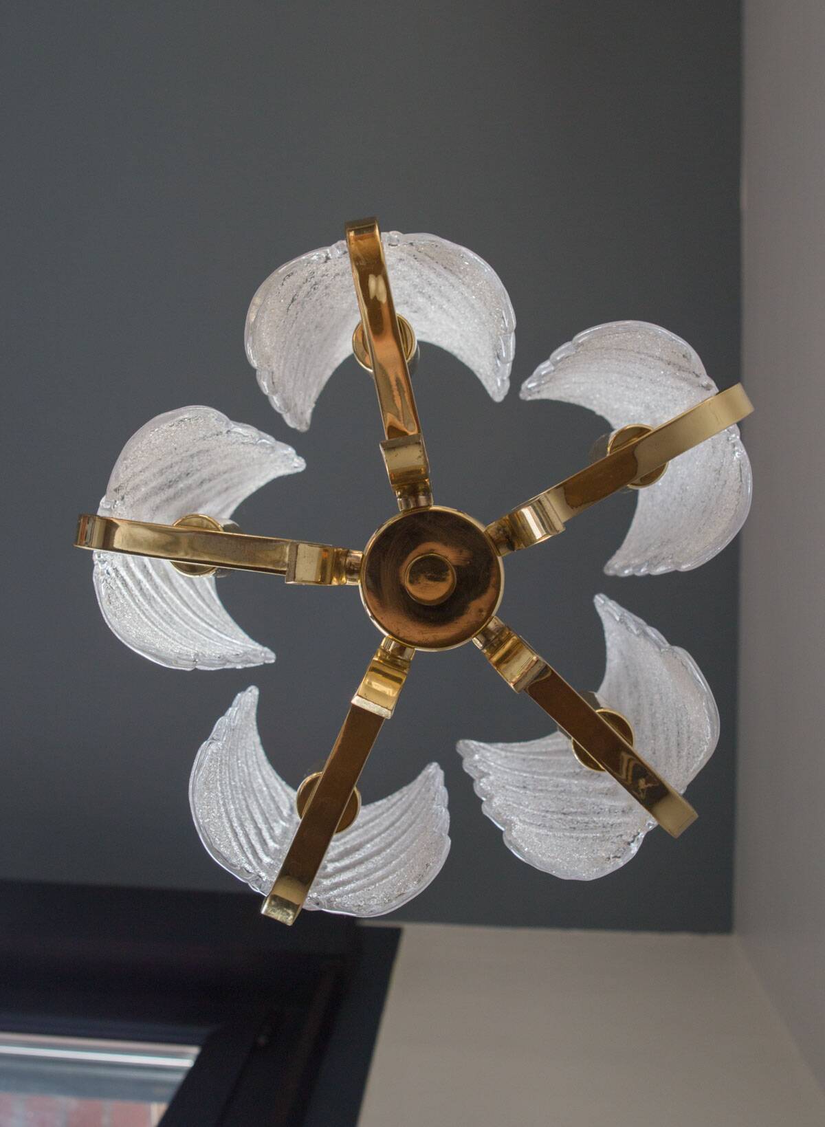 Swedish chandelier 60s Carl Fagerlund / Orrefors