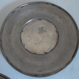 Pewter round tray & soup tureen