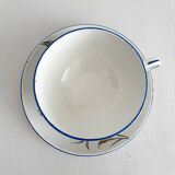 Tasse en terre de fer polychrome "Nella" Jules Veillard Bordeaux (JVB)