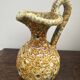 Set of 3 vases and 1 trinket tray, Honey / Fat Lava Vallauris, 1970s