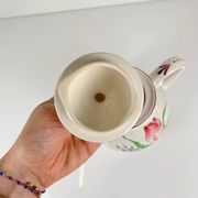 Small teapot KG Lunéville, model "Réverbère", tulip pattern.
