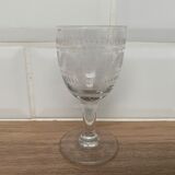 Verre à liqueur gravé