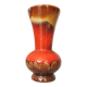 Vintage KIL Ceramic Vase: Red & Brown Lava Glaze, 1970s Yugoslavia
