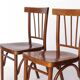 Pair of Soviet Beech Dining Chairs – 1978 Vintage, Refurbished Wood Frame