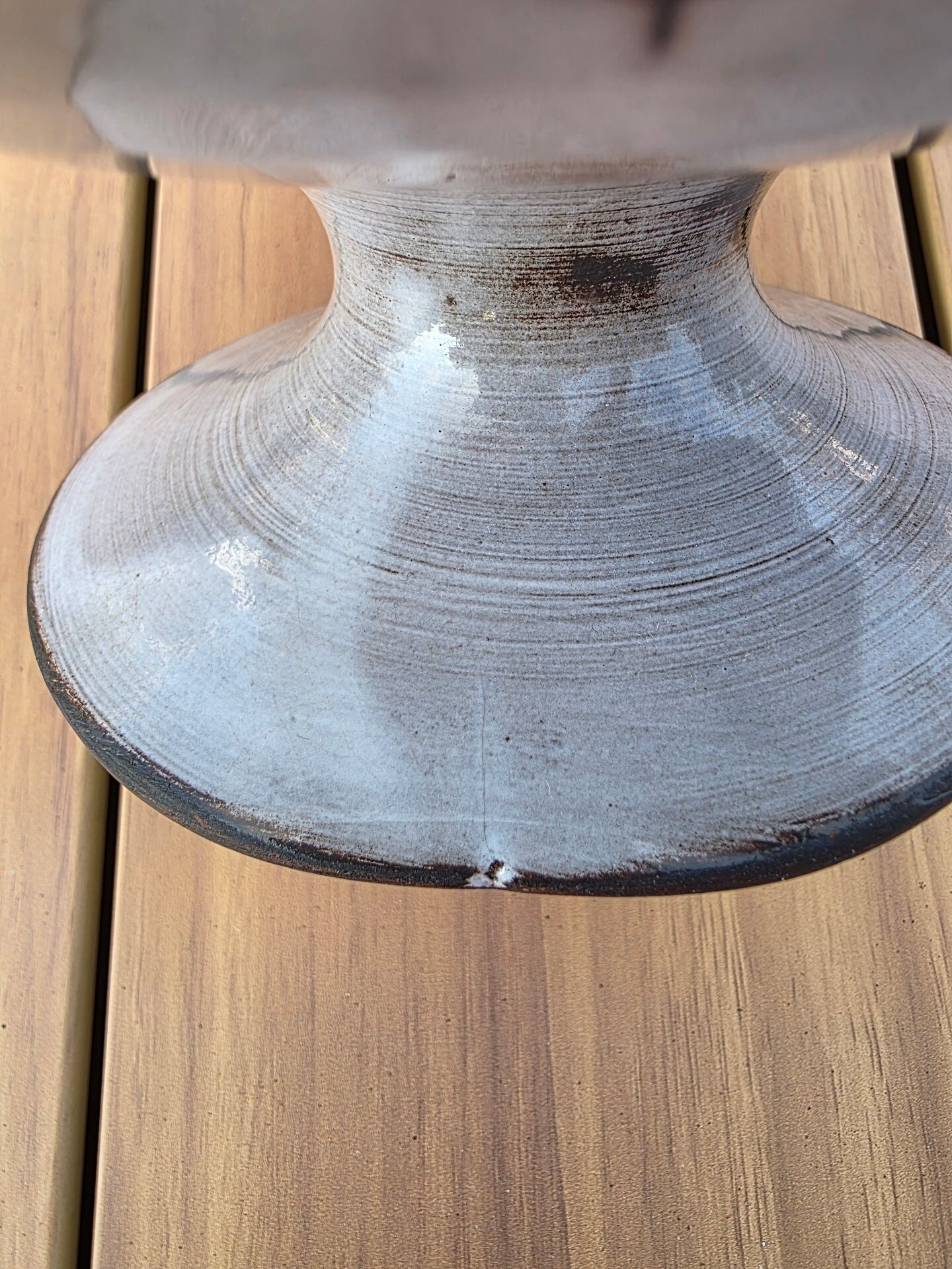 Large Footed Bowl Vallauris vintage – Gérard Hoffman Signed HOF