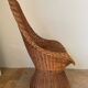 Mid-century wicker armchair
