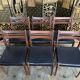 6 Scandinavian chairs in black Skaï