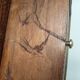 Antique wall cabinet folk art