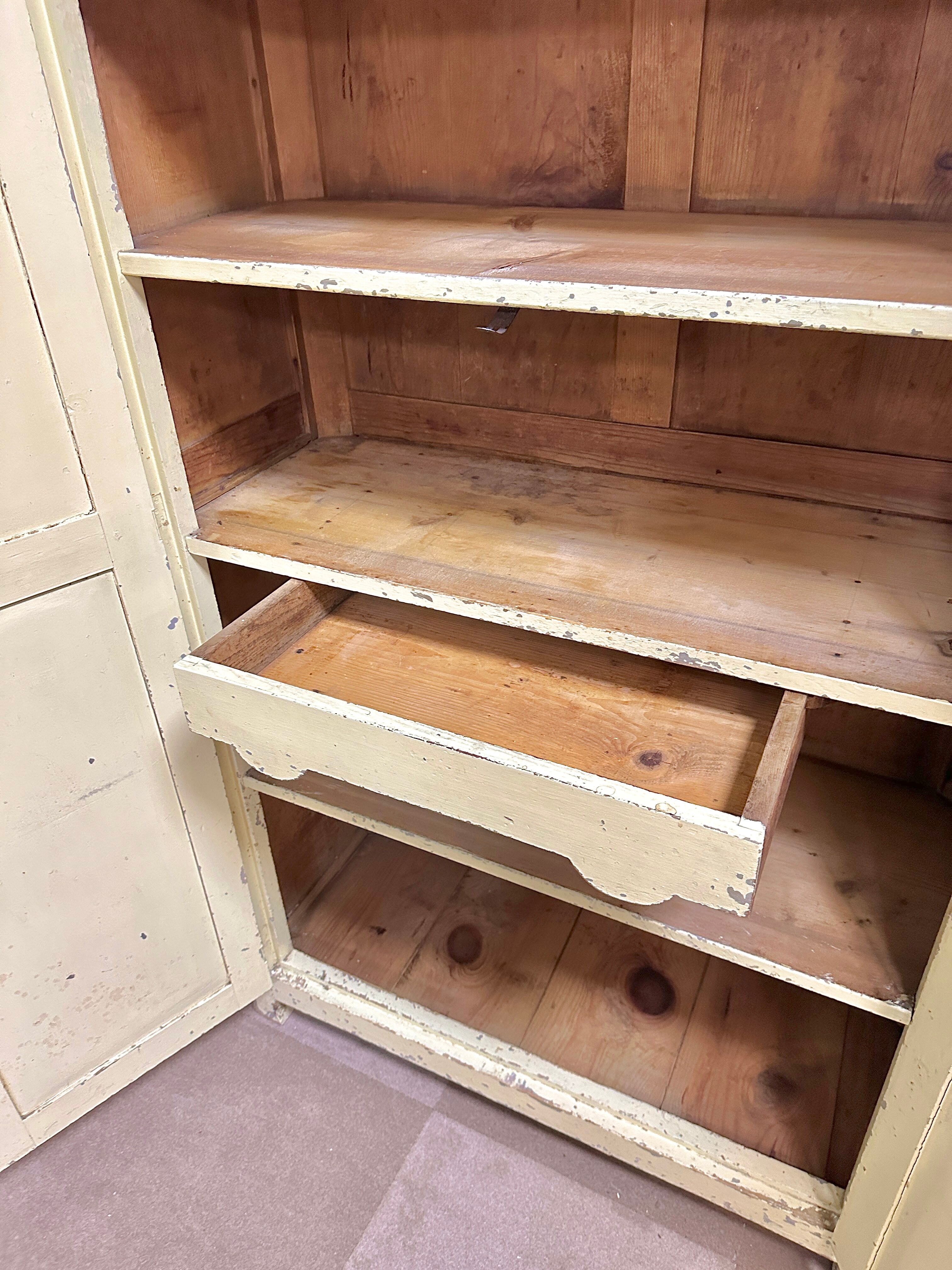 Parisian wardrobe patinated paint