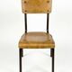 Set of 4 vintage metal and plywood school chairs (2 pairs)