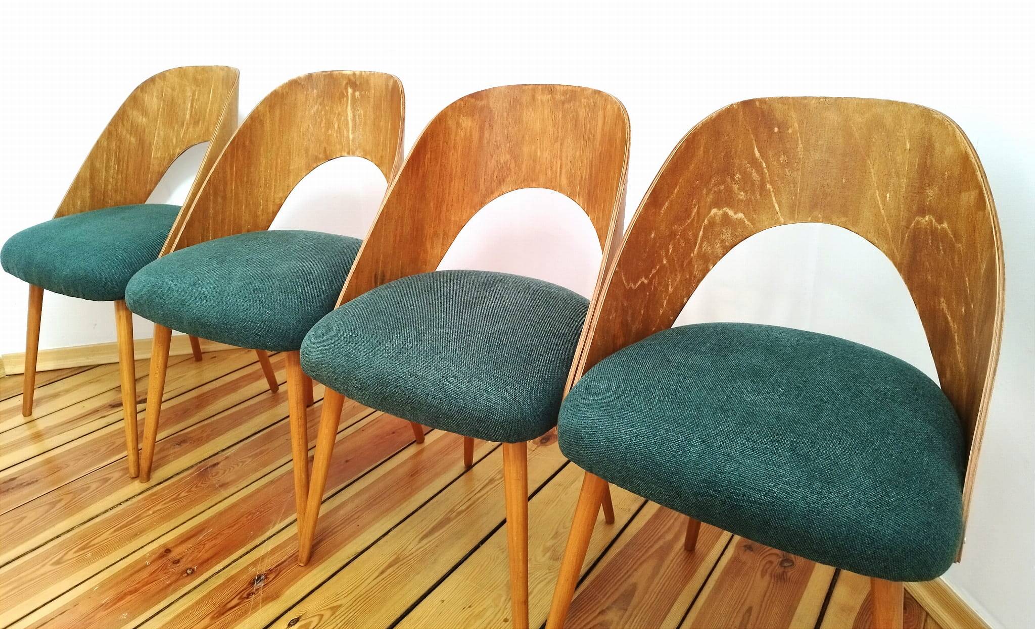 Chairs from Proj. A. Suman, Tatr Nabytok for Tatra, Czechoslovakia, 1960s, Set of 4