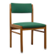 Vintage wooden chair 1960s reupholstered
