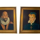Pair of portraits