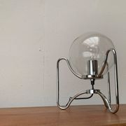 Mid-century space age tripod globe table lamp, 1960s