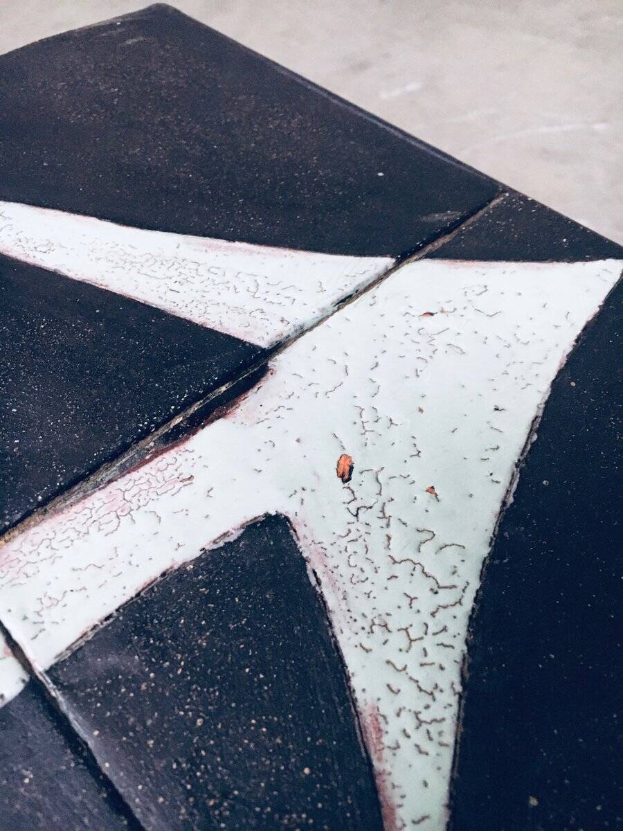 Ceramic Tile Side Table, Belgium, 1960s