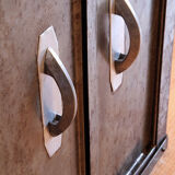 Small industrial metal storage unit.