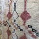 Old Berber carpet Marmoucha with pink and black patterns 2,82x2,11m