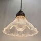 Large holophane industrial glass lamp from the 20s