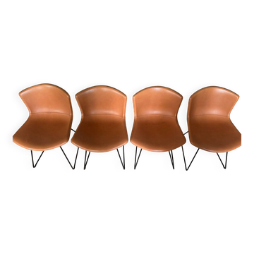 Set of 4 Bertoia chairs
