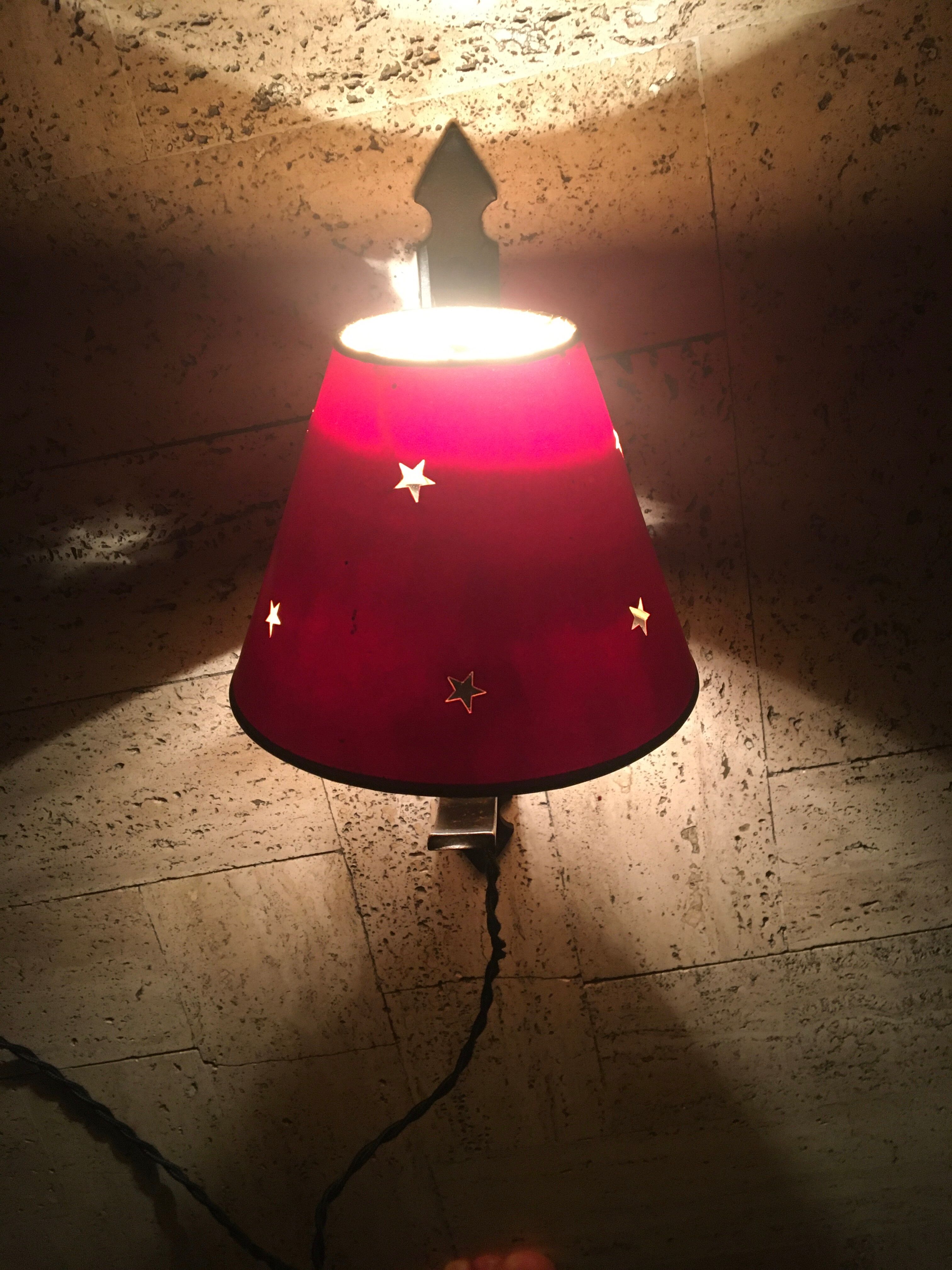 Perforated paper lampshades, 1950s