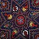 Vintage hand-embroidered tribal tapestry 245x303 cm