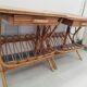 Paire de chevets vintage en rotin