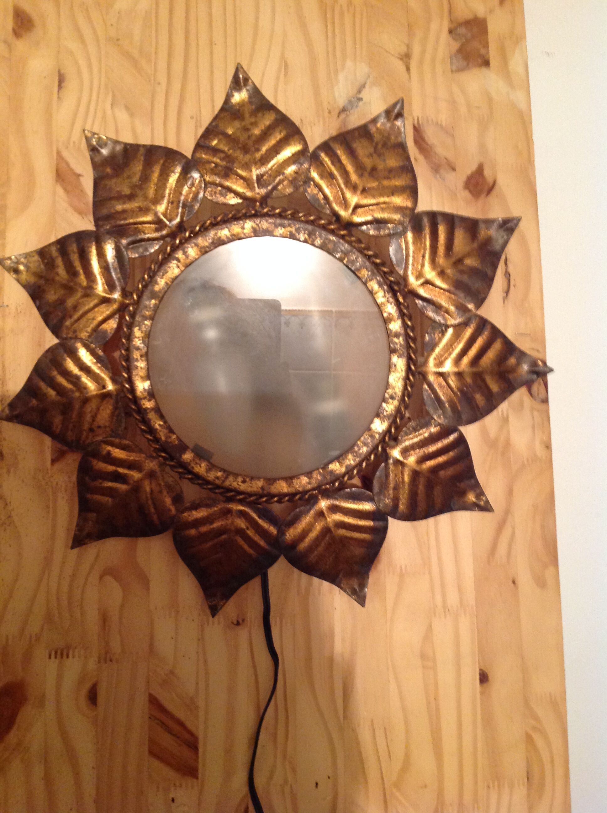 Vintage sun wall lamp