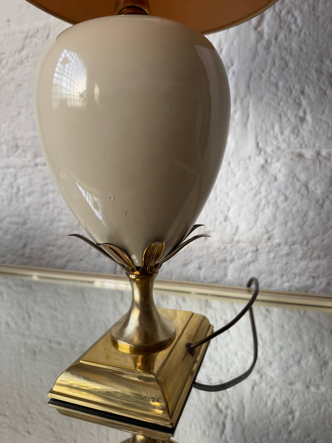 Pineapple Egg Lamp by Le Dauphin, 1970s