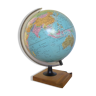 Illuminated earth globe world map