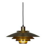 Danish vintage pendant lamp Dania by Kurt Wiborg, Jeka, 1980s