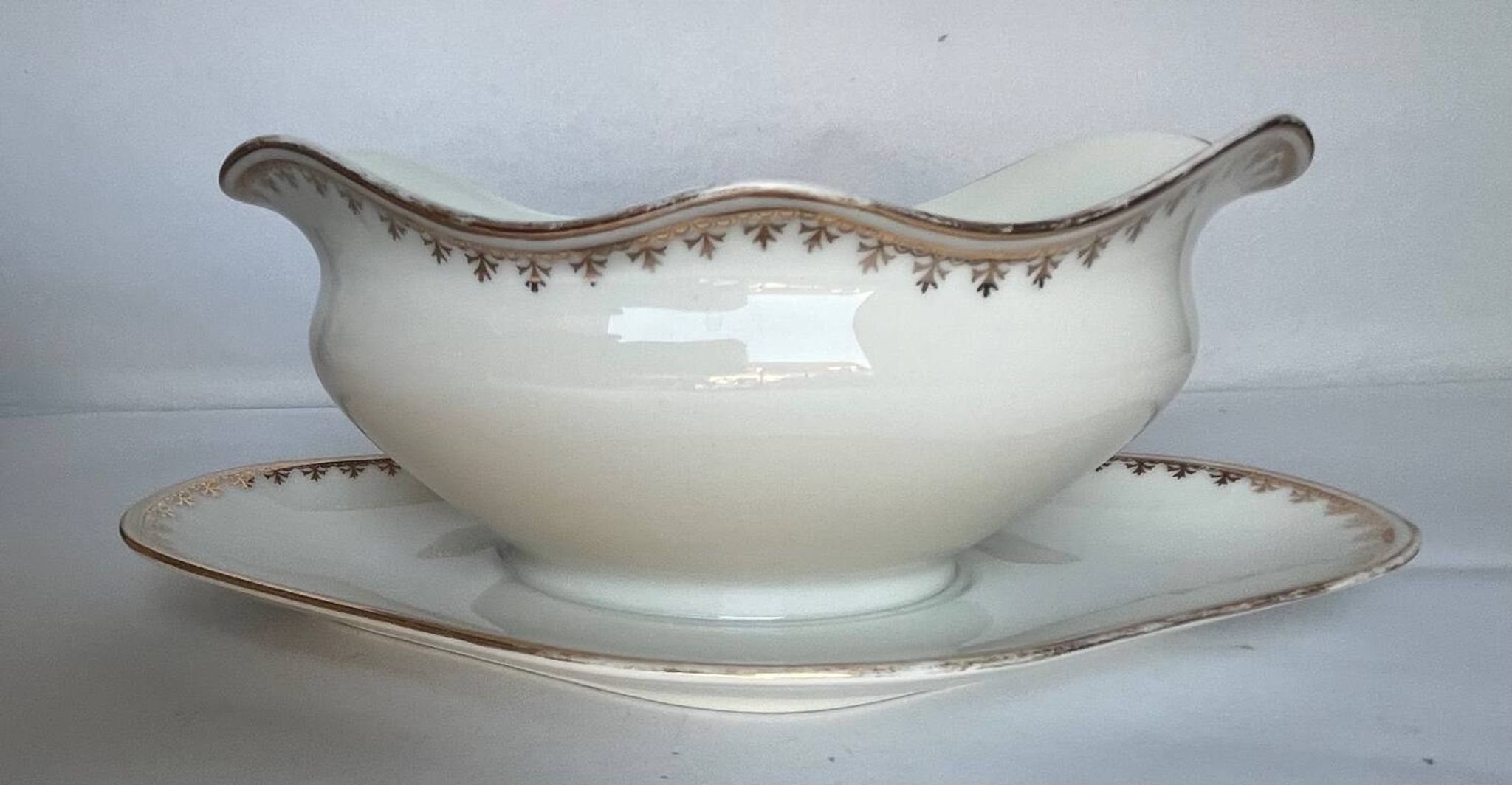 White porcelain gravy boat