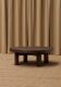 Table basse en bois massif martelé à la main, années 1970