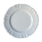 Plat écru signé Sarreguemines