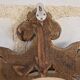 Antique Italian Polychrome Carved Wooden Mirror