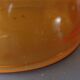 Suspension dome en verre orange