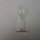 6 verres à vin sur pied rose