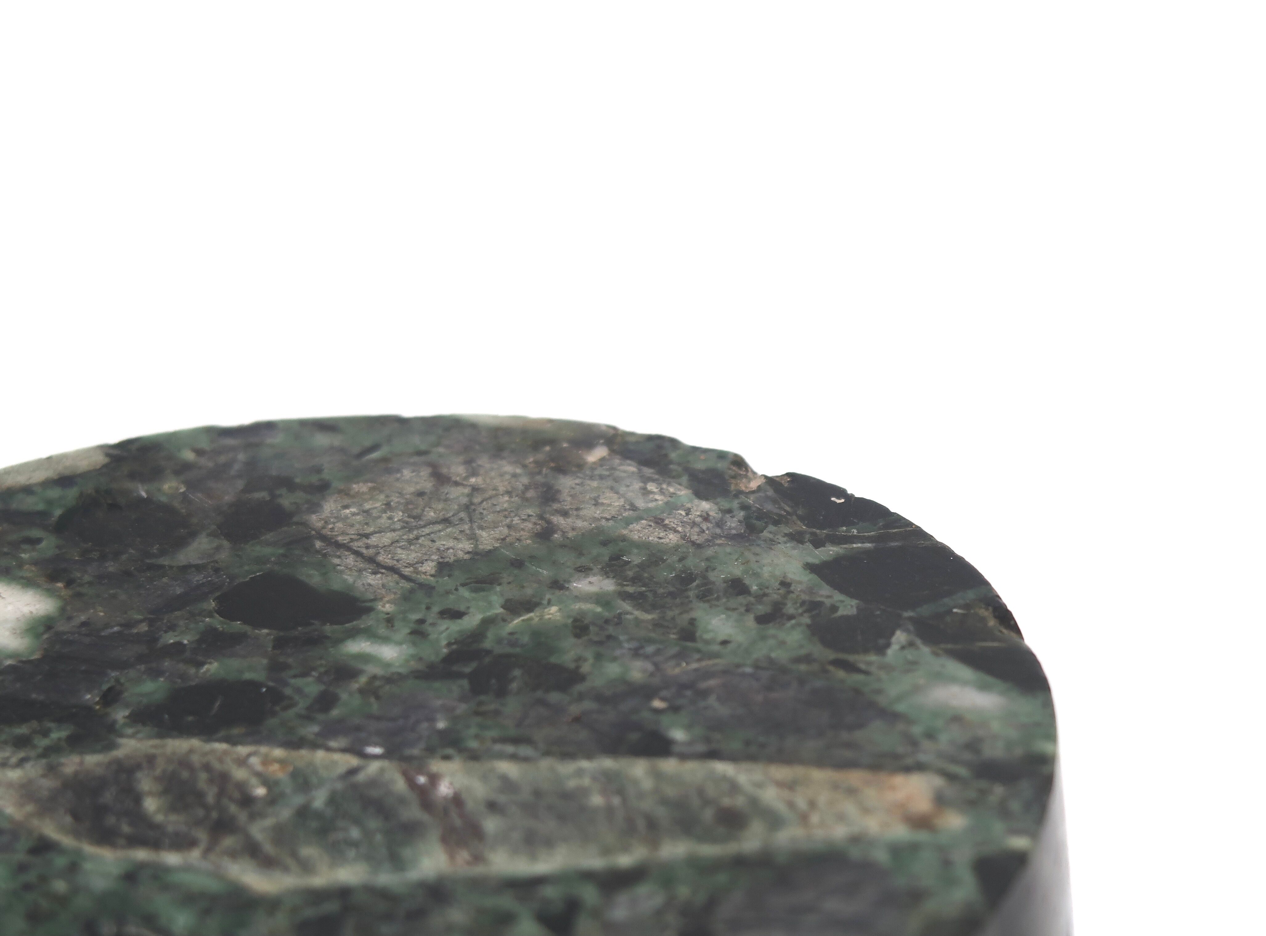 Green marble cylindrical bookhouse, 70s