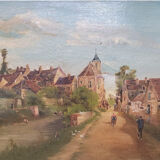 Oil on landscape canvas