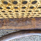 4 Thonet Mundus N°A 48 caned bistro chairs 1930