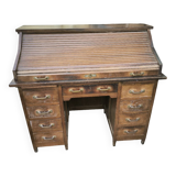 Bureau à rideau Américain en chêne 1920