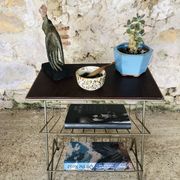Side table / storage for vinyl top faux leather vintage 60s